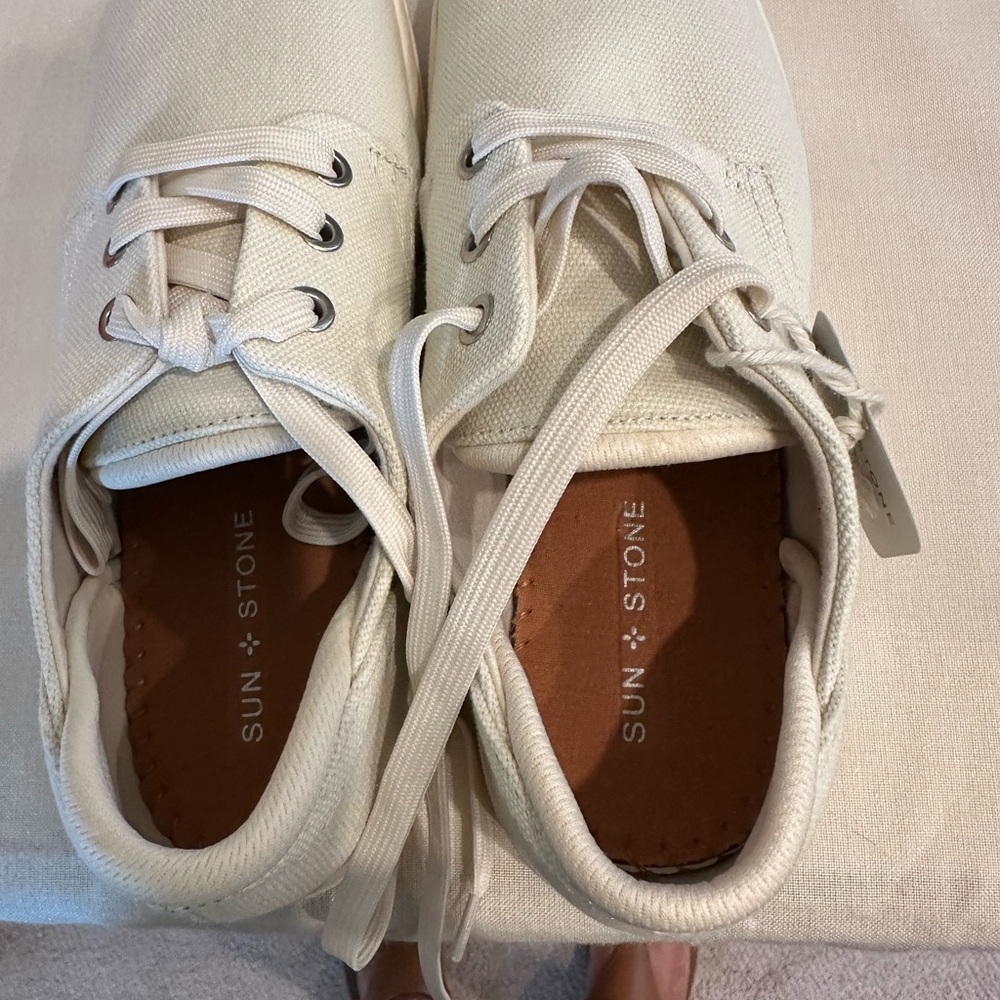 Sun + Stone Cream Sneakers